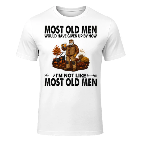 Most Old Men Give Up By Now Landscaper Beer Mower LAN0001