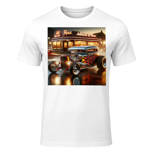 Classic Hot Rod Retro Vintage Hotrod Car Illustration Hot Rod T Shirt HRD0069