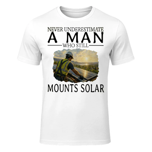 Never Underestimate A Man Who Still Mounts Solar SOL0004
