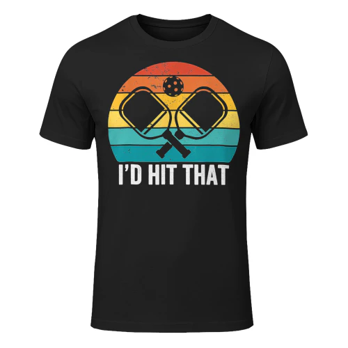 Vintage Pickleball Player Funny Id Hit That Retro Gift T Shirt PIK0335