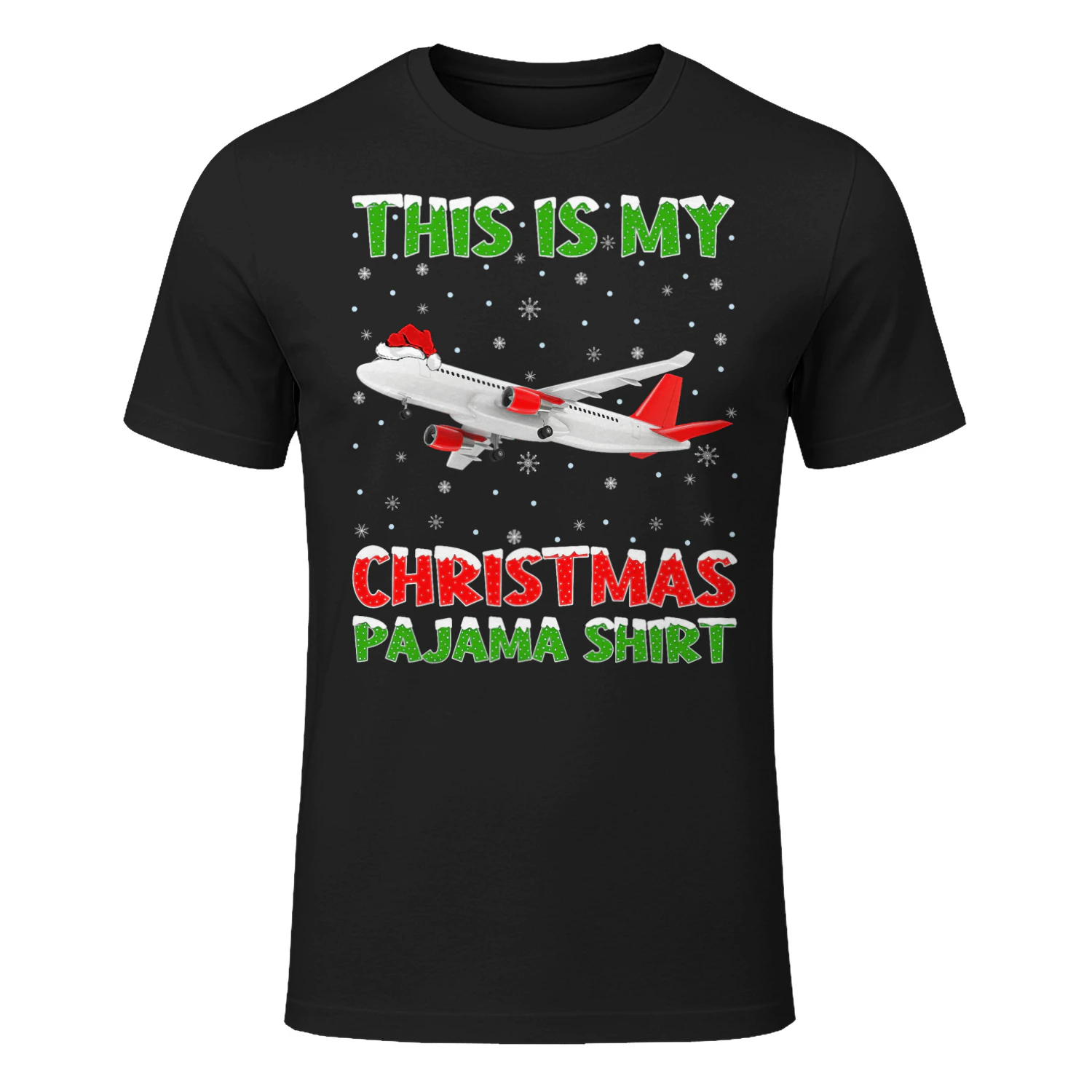 This Is My Christmas Pajama Shirt Airplane Christmas Airplane T Shirt AIP0621
