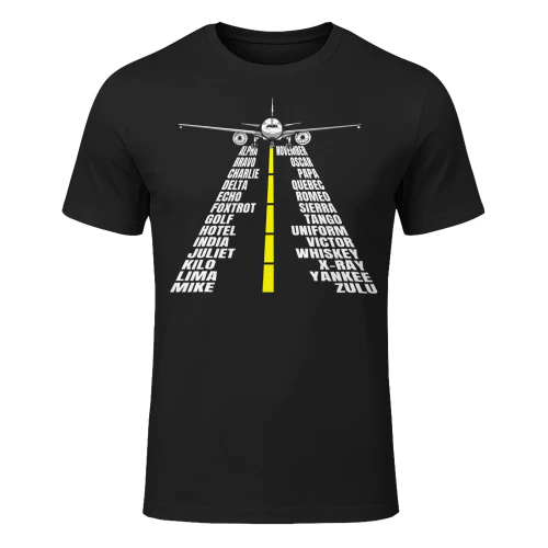 Phonetic Alphabet Aircraft Pilot Plane Aviator Airplane Airplane T Shirt AIP0449