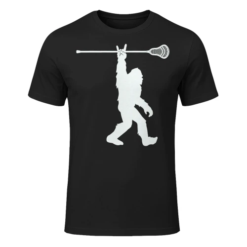 Lacrosseshirt Vintage Lax Bigfoot Sasquatch Men Boys Bigfoot T Shirt STB0393