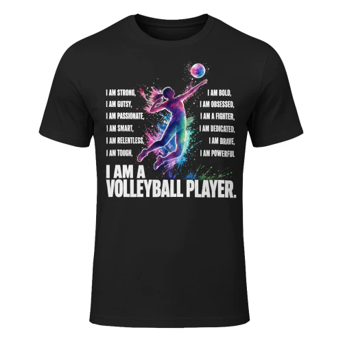 Strong Volleyballer Woman Playing Volleyball T Shirt VOL0017