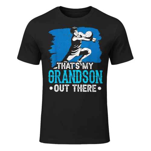 That's My Grandson Out There Volleyball Field Sports Athlete T-Shirt VOL0054
