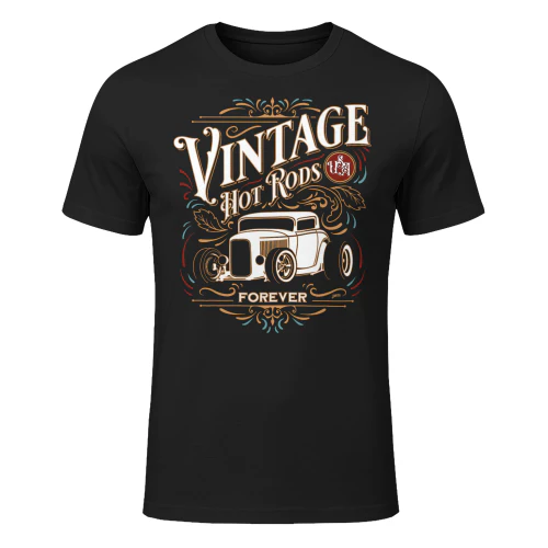Vintage Hot Rods Usa Forever Classic Car Nostalgia Design Hot Rod T Shirt HRD0232