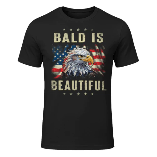 Bald Is Beautiful 4th Of July Independence Day America Eagle Eagle T Shirt EAG0021
