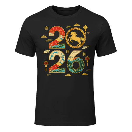 Year Of The Horse 2026 Lunar New Year Chinese Zodiac Horse Horse T Shirt HOR0073