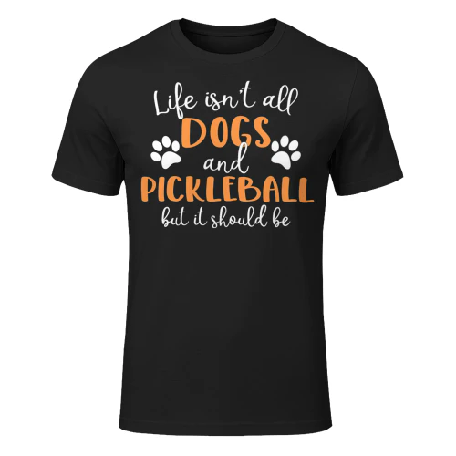 Womens Life Isnt All Dogs And Pickleball Player Vneck T Shirt PIK0346