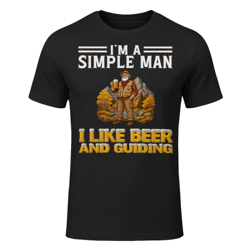 Simple Man I Like Beer And Guiding Black GUI0007