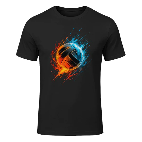 Fire Volleyball Player Volleyball T Shirt VOL0003