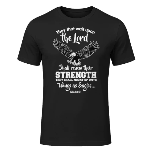 Wings Like Eagles Isaiah 40 31 Christian Bible Verse Eagle T Shirt EAG0113