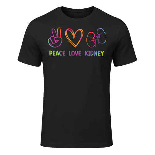 Tie Dye Kidney Transplant Organ Recipient Survivor Donor T Shirt KIW0340