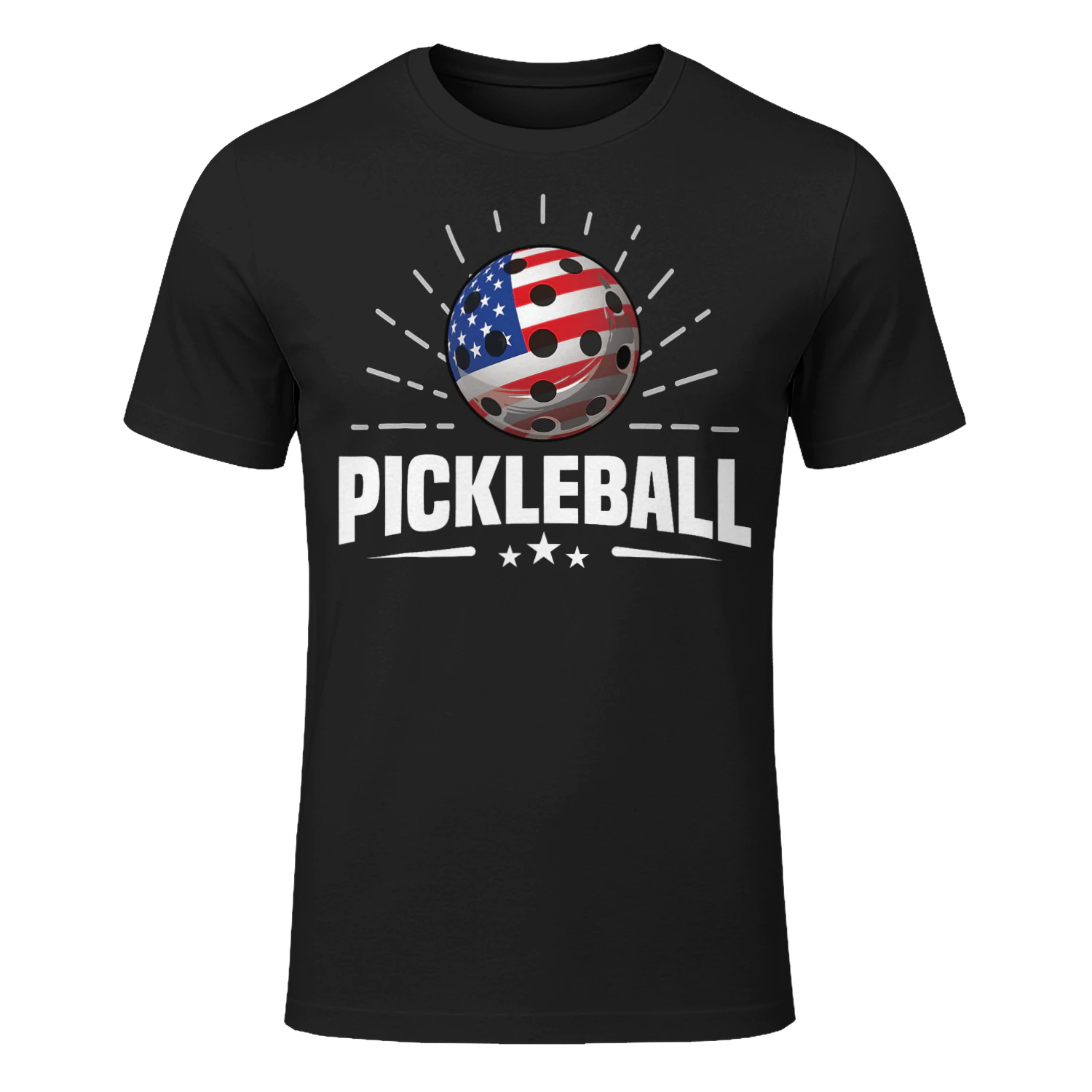Us American Flag Pickleball Player Paddleball Lover Pickleball T Shirt PIK0329