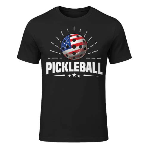 Us American Flag Pickleball Player Paddleball Lover Pickleball T Shirt PIK0329
