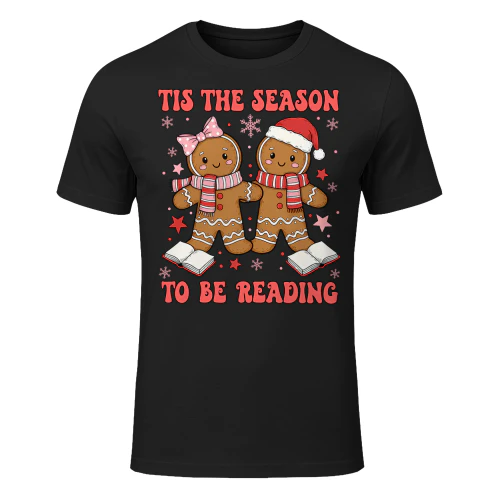 Tis The Season Reading Christmas Shirt Book Lovers Teacher Read Books T Shirt REB0887