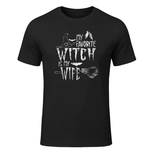My Favorite Witch Is My Wife Halloween Witch Witch T Shirt WIT0224