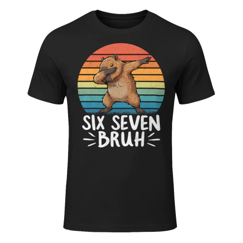 67 Meme Capybara Funny Six Seven Bruh Capybara for Kids Boys T Shirt CAB0007