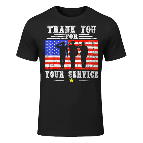 Vintage Veteran Thank You For Your Service Tee Veteran T Shirt VET1065