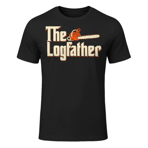The Logfather Lumberjack Woodsman Wood Woodcutter Chainsaw T Shirt LUB0319