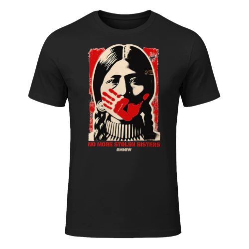 Nomore Stolen Sister Red Hand Mmiw Awareness America Women Native NA T Shirt NTA0345