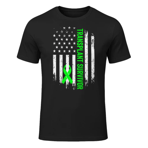 Transplant Survivor Warrior Liver Kidney Organ Recipient T Shirt KIW0343