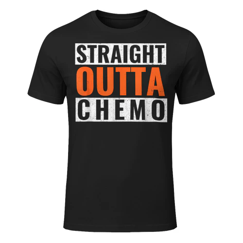 Straight Outta Chemo T Shirt Orange Leukemia Kidney Cancer T Shirt LEW0315