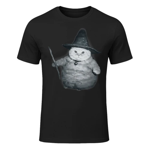 Wizard Kitten Meme Chonk Witch Cat Meme Stupid Brain Rot T Shirt CAT1677