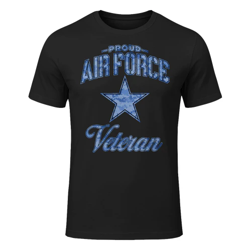 Womens Air Force Veteran Camo V Neck Veteran T Shirt VET1112
