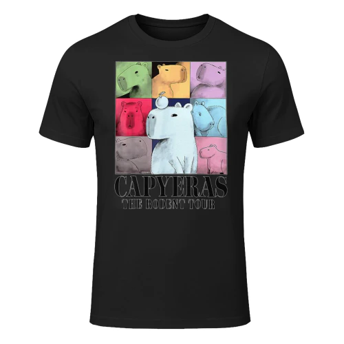 Capybara The Rodents Capy Tour Meme Graphic Summer T Shirt CAB0290