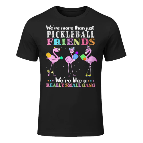 Were More Than Just Pickleball Friends Funny Flamingo Sport Pickleball T Shirt PIK0340