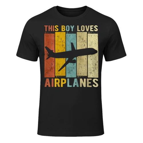 This Boy Loves Airplanes Boys Airplane Airplane T Shirt AIP0805