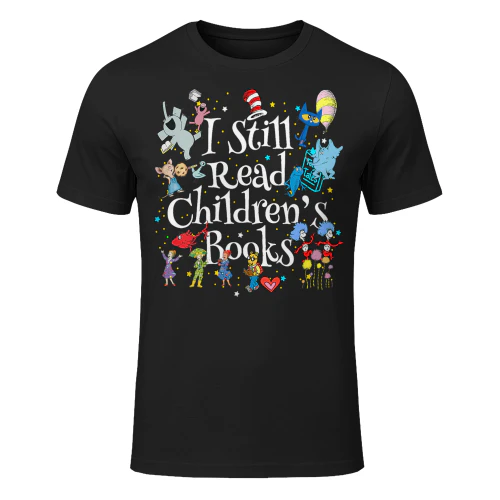 Womens I Still Read Childrens Books First Day Of School Kid Reading Vneck Read Books T Shirt REB0928