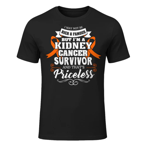Survivor Priceless Kidney Cancer Awareness Ribbon Gifts T Shirt KIW0338