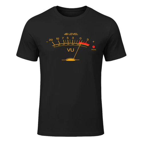 Volume Vu Meter Vintage Audio Engineer Recording Studio Engineer T Shirt STE0666