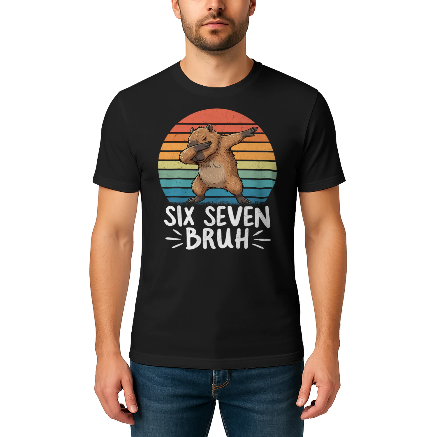 67 Meme Capybara Funny Six Seven Bruh Capybara for Kids Boys T Shirt CAB0007