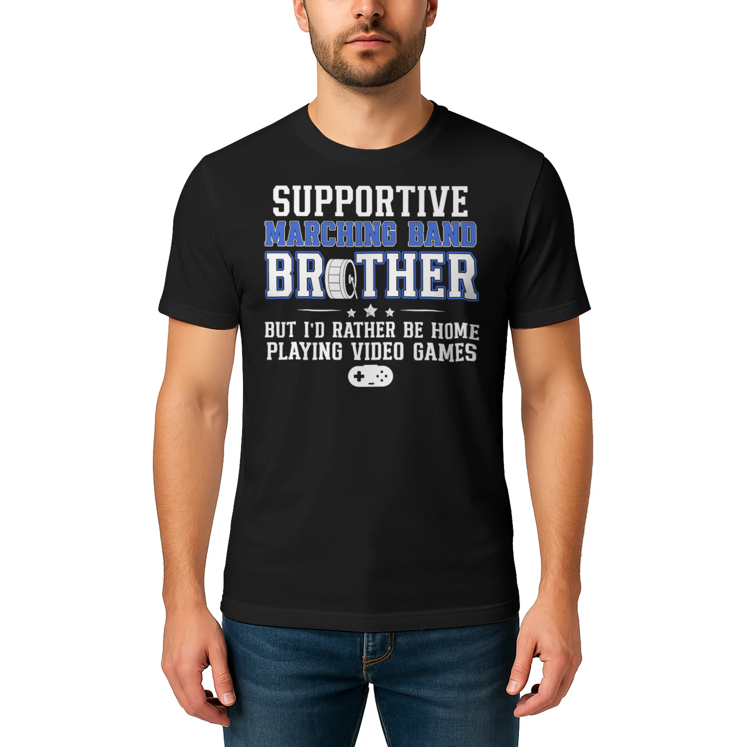 Supportive Marching Band Brother Funny Marching Band Bro T Shirt MCB0307