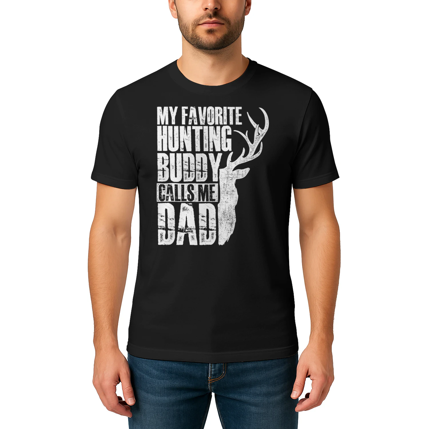 My Favorite Hunting Buddy Calls Me Dad Deer Animal Hunter Hunting T Shirt HUT0182