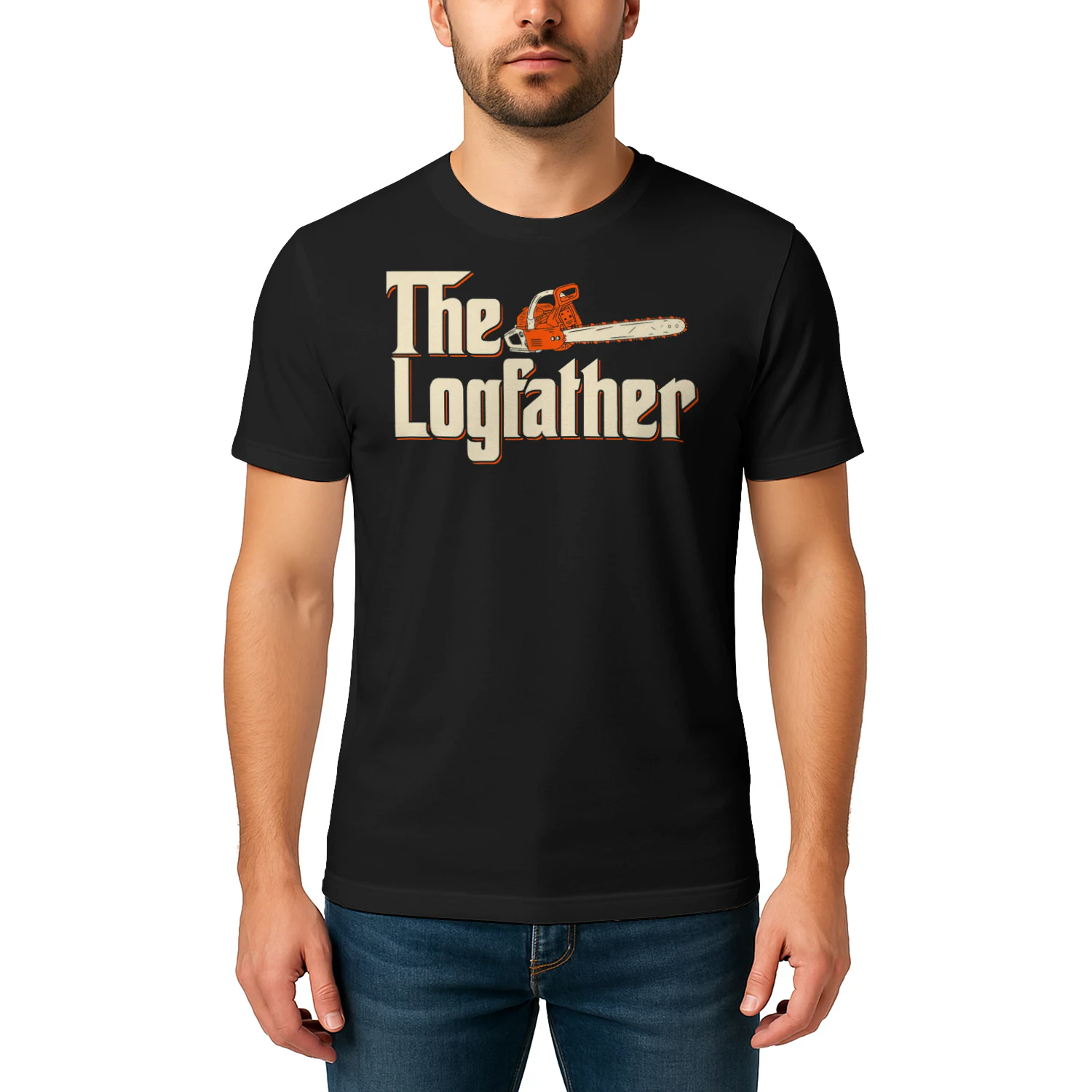 The Logfather Lumberjack Woodsman Wood Woodcutter Chainsaw T Shirt LUB0319