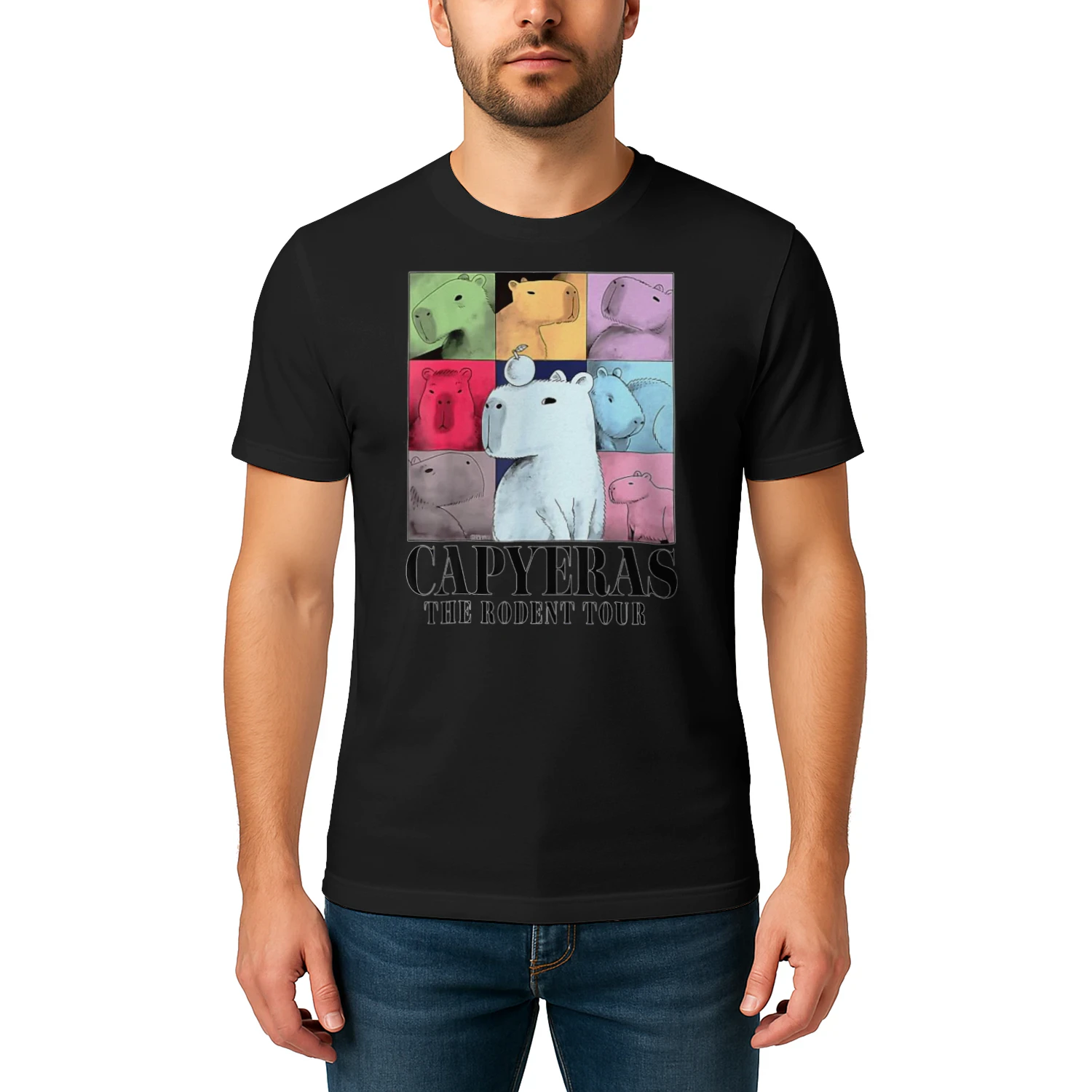 Capybara The Rodents Capy Tour Meme Graphic Summer T Shirt CAB0290