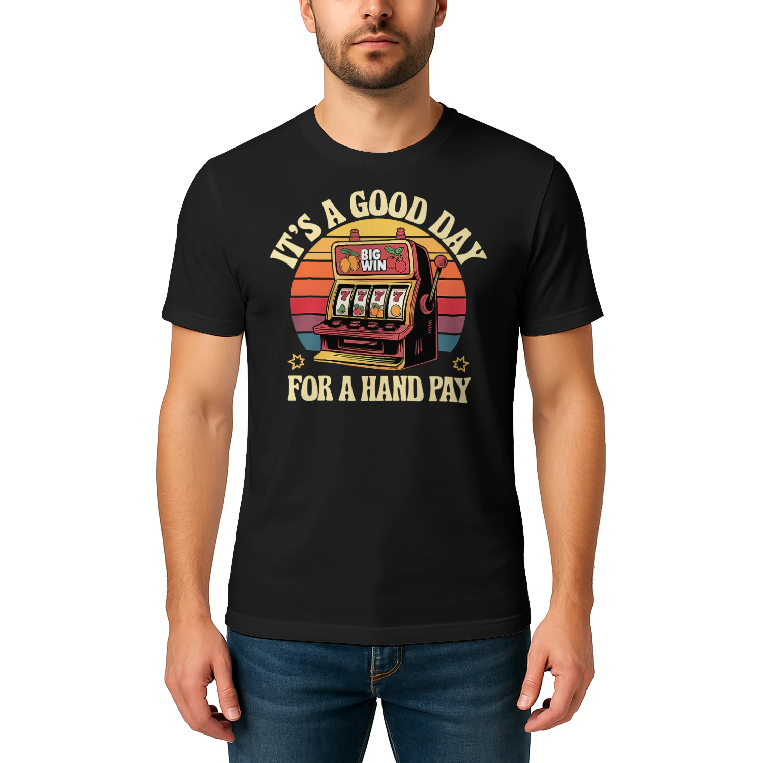 Slot Machine Slots Day Handpay Hand Pay Men Women Poker T Shirt POK0099