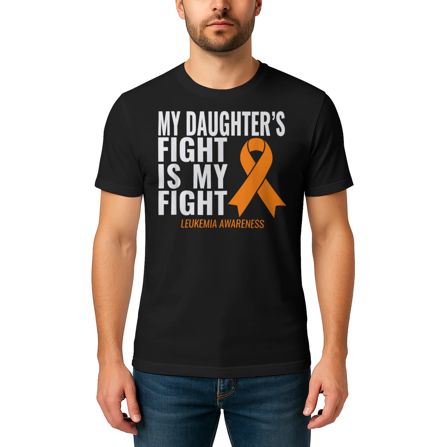My Daughter's Fight is My Fight Leukemia Awareness T Shirt LEW0255