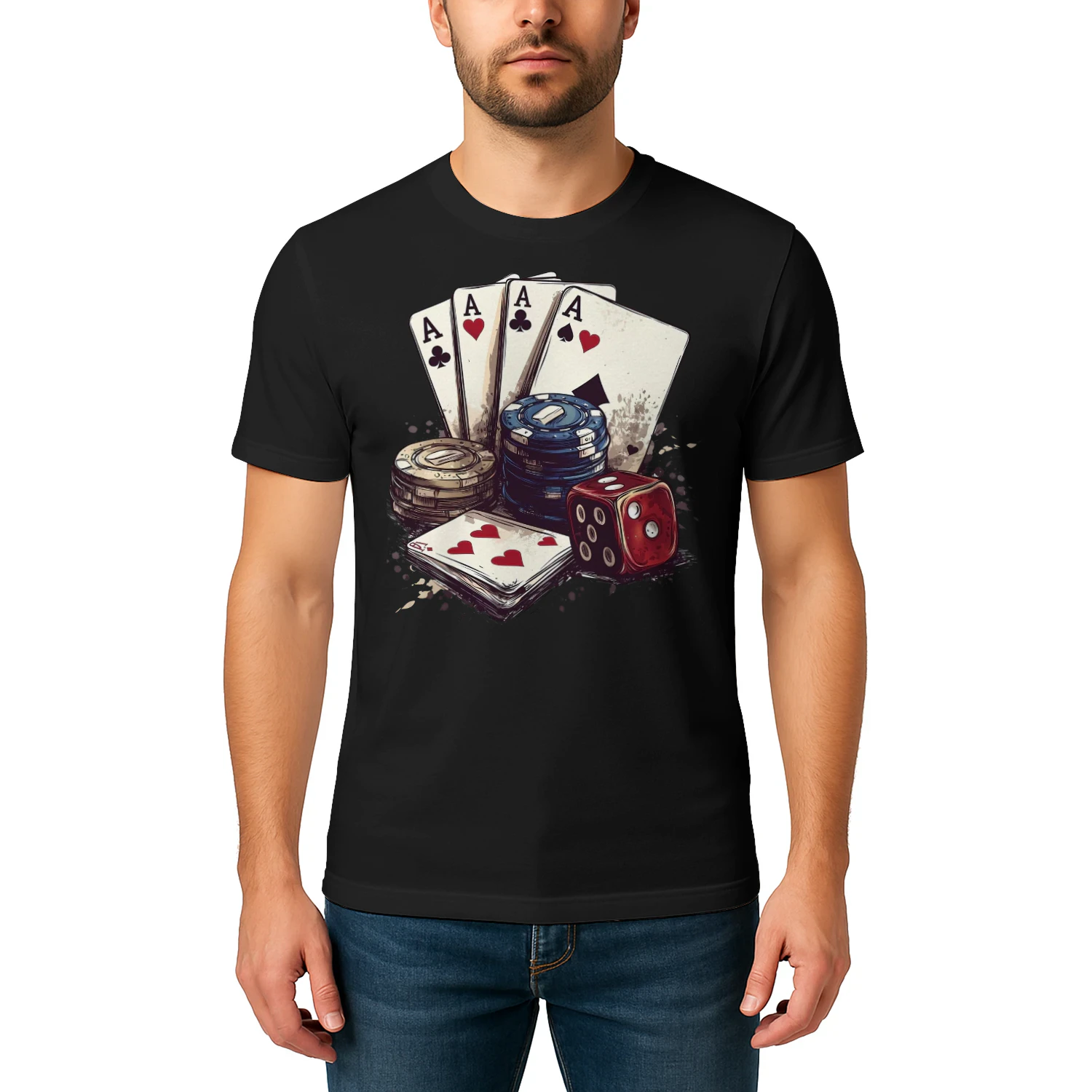 Poket Funny Retro Casino Bach Trip Best Gift For Poker Lover Poker T Shirt POK0210