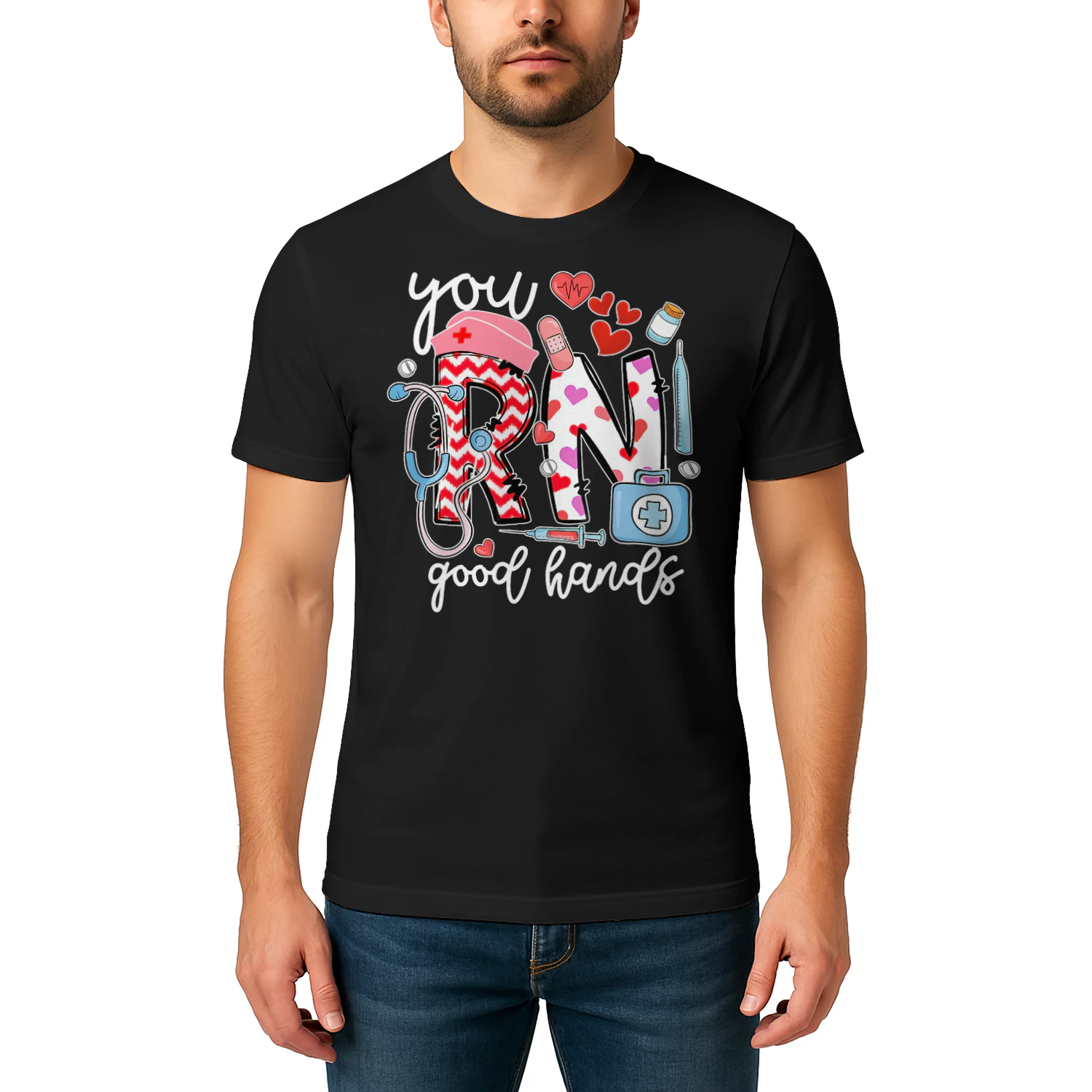 You Rn Good Hands Cute Nurse Nursing Student Graduation Nursing T Shirt NUR0311