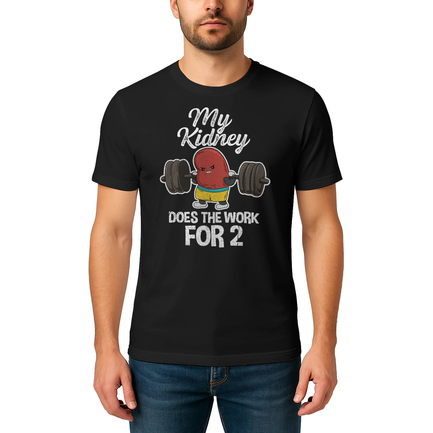 Organ Donation Design for a Kidney Donor T Shirt,Black,Small KIW0314