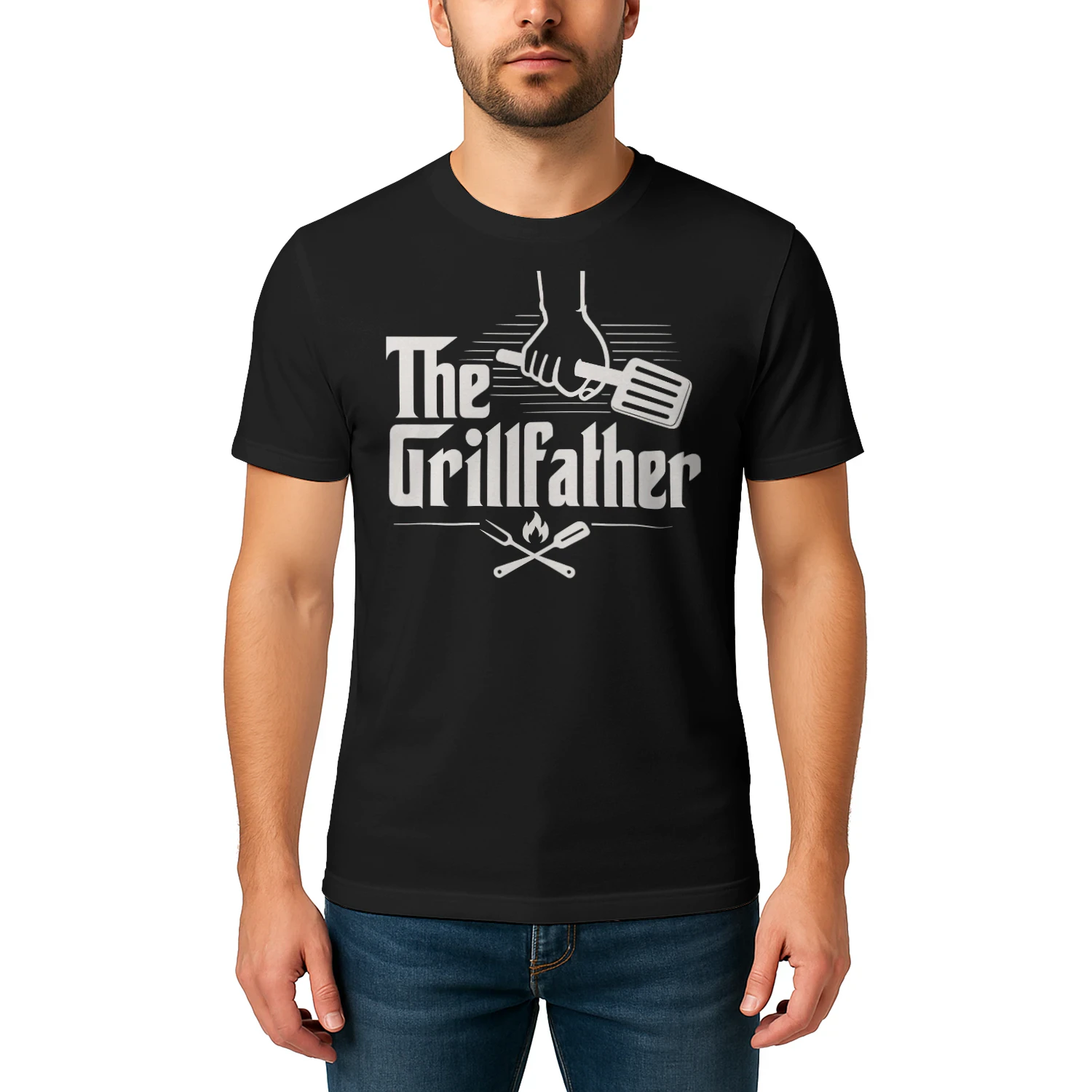 The Grillfather Funny Barbecue Grill Master Pitmaster BBQ T Shirt BBQ0025