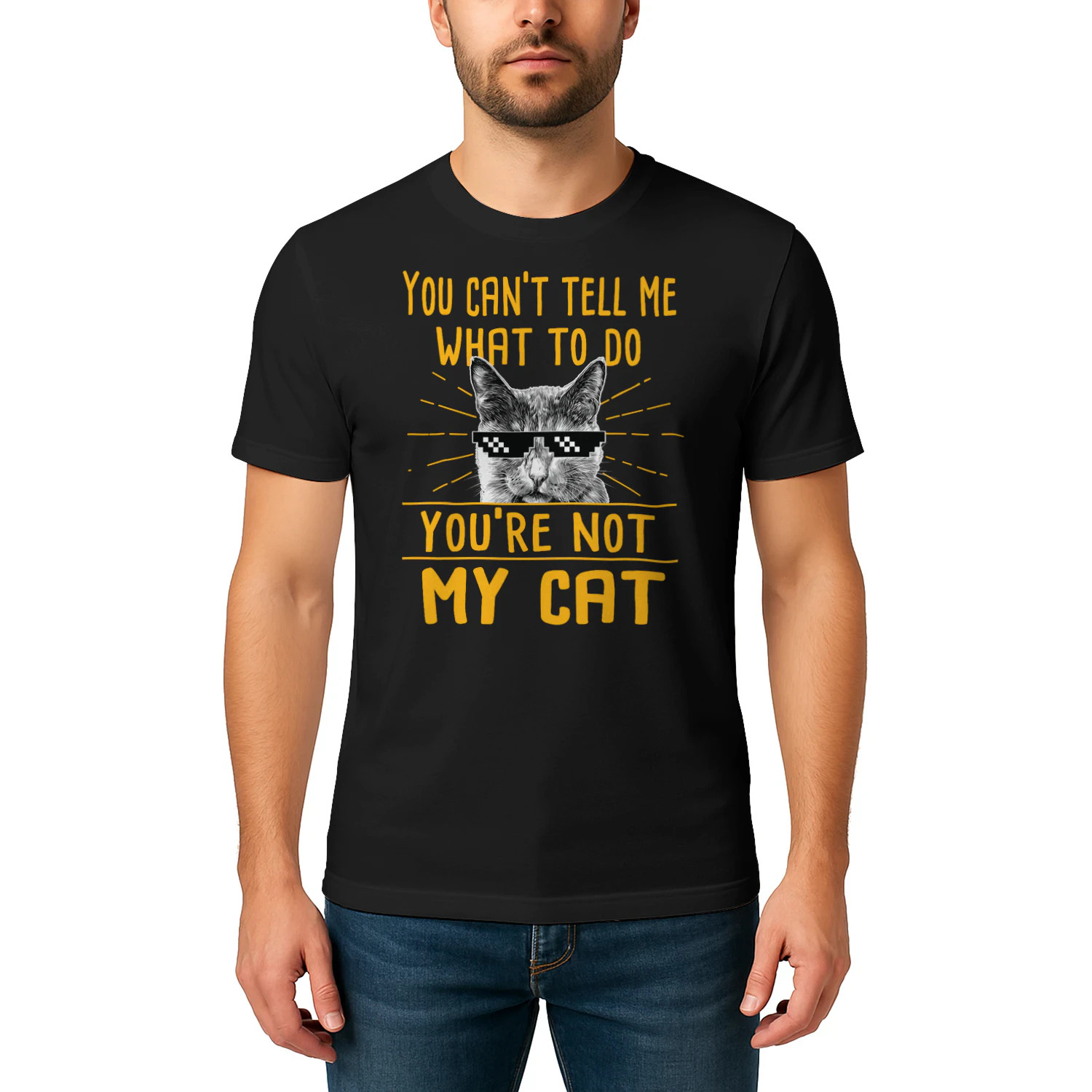You Cant Tell Me What To Do Cat T Shirt CLR0704