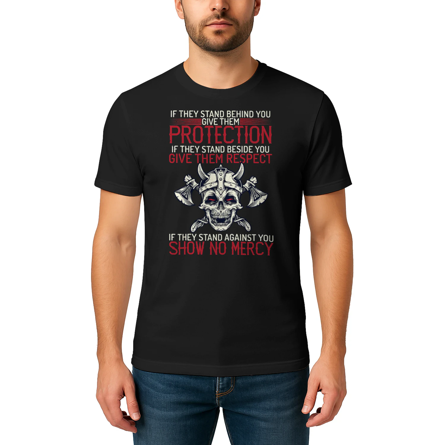 Family Protection Fighter Valhalla Odin Nordic Viking Viking T Shirt VIK0114