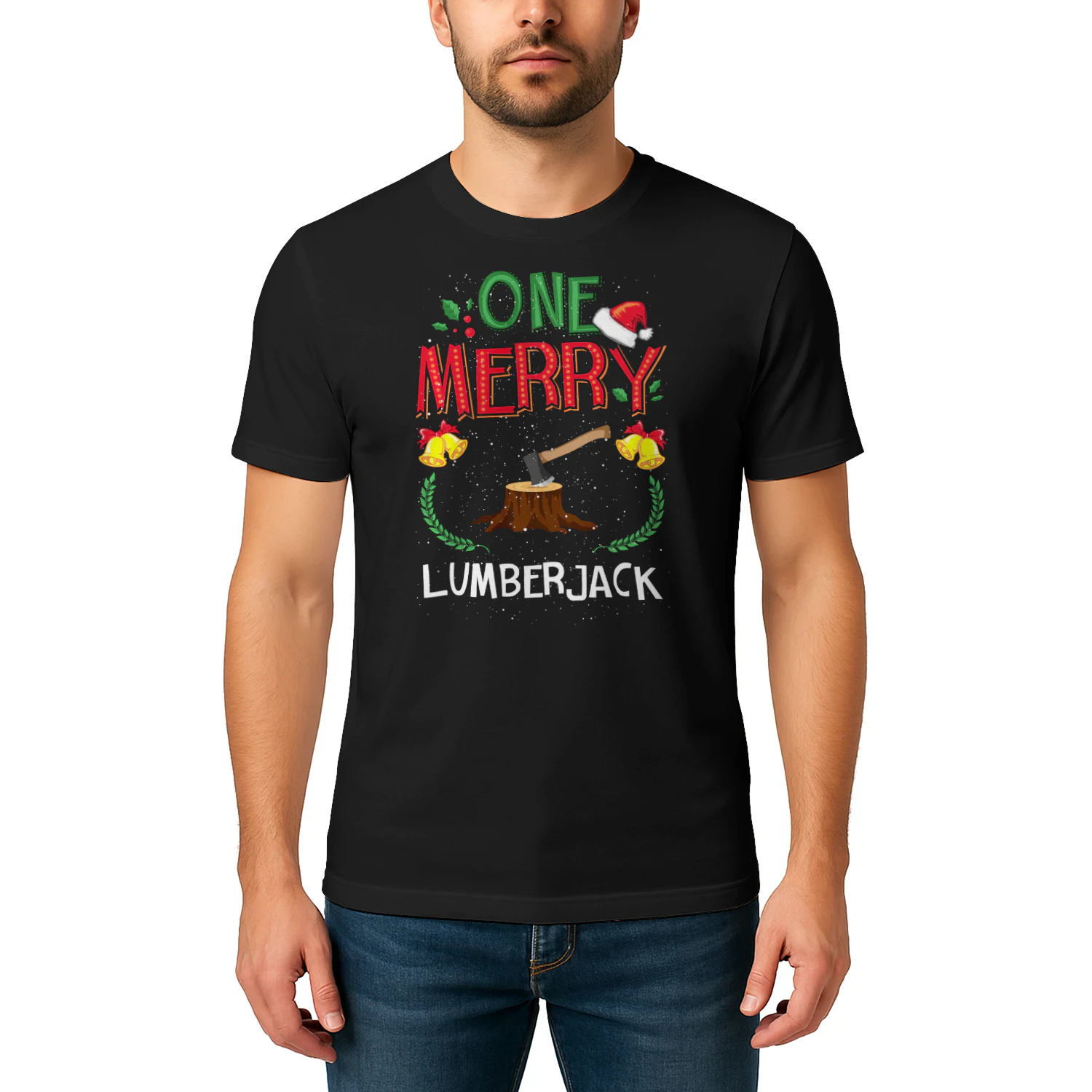 One Merry Lumberjack Woodworker Ugly Christmas Sweater Sweatshirt LUB0287