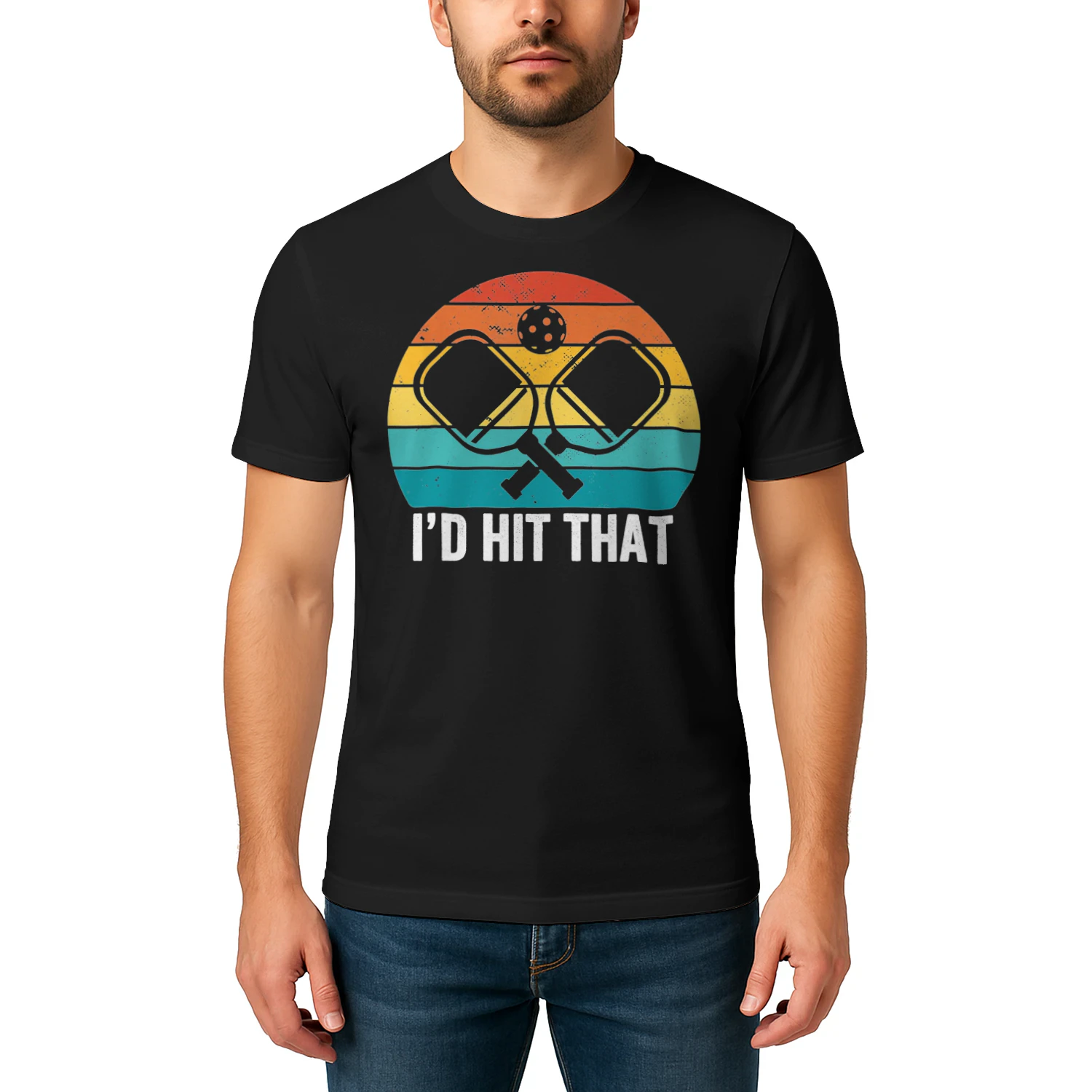 Vintage Pickleball Player Funny Id Hit That Retro Gift T Shirt PIK0335